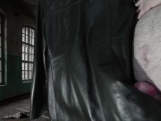Cuming on Girlfriend's Soft Italian Short Leather Jacket 11/16