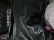 Cuming on Girlfriend's Soft Italian Short Leather Jacket 15/16