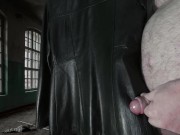 Cuming on Girlfriend's Soft Italian Short Leather Jacket 6/16