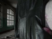 Cuming on Girlfriend's Soft Italian Short Leather Jacket 9/16