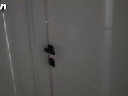 She didn't even notice how I cum all over her back! 1/16