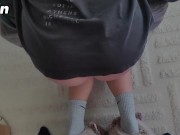 She didn't even notice how I cum all over her back! 5/16