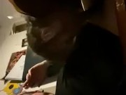 Amateur Wife’s mad hubby wants head so she takes it out on his fat cock