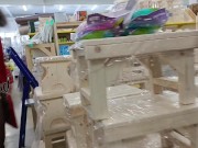 In a hardware store without a bottom