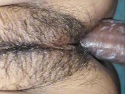 My lovely wife applying cream on my dick and taking in to her ass 16/16