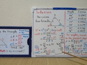 The third angle is calculated by subtracting the remaining two angles from 180 degrees.[JapanMath] 14/16