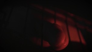 Caged, playing with my cock