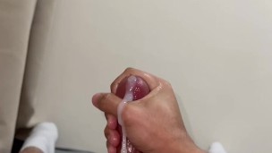 Sexiest orgasm moan till he cum