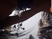 Mujer trans se mete el consolador grande hasta el fondo y muy caliente 14/16