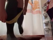 horny puppy masturbate herself silently while her parents are outside 4/16