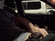 Load Moaning and hard cock! \\ Public in the car!! 10/16