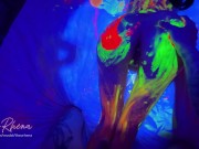 Neon Glow Hardcore – Wild Fluorescent Sex on the Bed with TheoRhena!