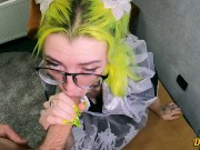 cute schoolgirl in glasses and school uniform likes to have anal sex after school and gets a lot of 15/16