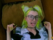 cute schoolgirl in glasses and school uniform likes to have anal sex after school and gets a lot of 16/16