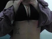 Beautiful bitch showing her breasts💕 14/16