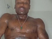 Ebony Uncut BBC Teen Showering Soaping Up The Goods in 4K (POV)🔥