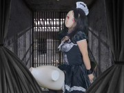 HENTAI Aibu。牢獄。メイド。マネキンでオナニー。 9/16