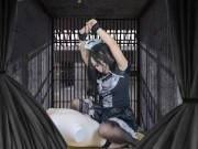 HENTAI Aibu。牢獄。メイド。拘束されながらオナニー。 1/16