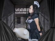 HENTAI Aibu。牢獄。メイド。拘束されながらオナニー。 3/16