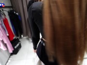 A mouthful of cum in the fitting room of a store, that's payment for a blouse, hope no one heard us 16/16