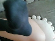 Hot Blonde Milf's perfect tight pink pussy stretching 11/16