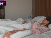 OMG... I'm your step mom! ⚡︎⚡︎⚡︎ Step son found blindfolded step mother and fuck her till cum inside 2/16