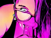 ANIMATED BLOWJOB | FACE FUCK | Slow Sentual Bj 6/16