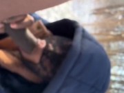 Sloppy bitch deepthroating in the snow anytime anywhere (cumshot ending)follow her onlyfans for more 2/16