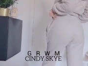 GRWM topless thong Calvin klein X Lounge underwear 13/16