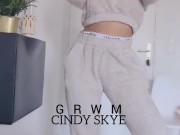 GRWM topless thong Calvin klein X Lounge underwear 14/16