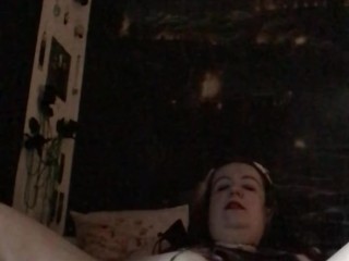 Nymeria Malfoy masturbation, hard orgasm, ouija, hot wax, feather play