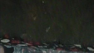 Risky late night public cumshot