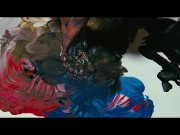 Pies Sensuales Jugando con Pintura - Arte & Erotismo en Cada Huella