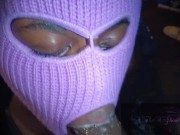 SHY MASKED MILF GETTING HER MOUTH STUFF MONA JAWS PT 3 14/16