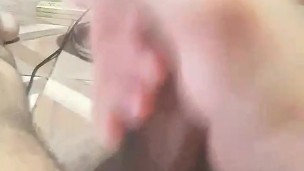 Bareback Solo Masturbation Big Penis Hairy White Man Cumming