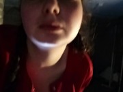 A cool ass in black stockings wriggles on a dick. | Meilin Violet 7/16