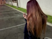 Italian Long Hair Milf Artemisia Love Public Smoking Sesh Outdoor in LA OF@ArtemisiaLove101 4/16