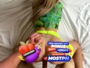 Stepmom is going to a birthday party, but a dick in a pussy is better 13/16