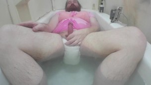 Adult Baby Diaper Sissy Slut ABDL Submissive Gives Sexy Bath Time POV Hot Tries so hard to Edge 1