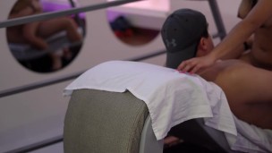 Latina follada en la ducha