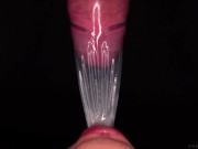 CLOSE UP: BEST Bottom View CONDOM BLOWJOB! She BROKE the CONDOM and STARTS PLAYING with CUM! ASMR 4K 10/16