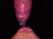 CLOSE UP: BEST Bottom View CONDOM BLOWJOB! She BROKE the CONDOM and STARTS PLAYING with CUM! ASMR 4K 12/16