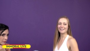 Slut Training Threesome Makes Submissive Southern Belle Sadie Blair Squirt – Immoral Live 4k