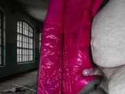 Cumming on Girlfriend's Pink Lining of PZ Down Jacket 11/16