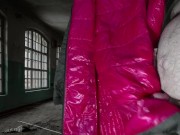 Cumming on Girlfriend's Pink Lining of PZ Down Jacket 13/16