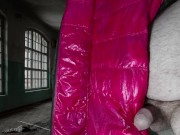 Cumming on Girlfriend's Pink Lining of PZ Down Jacket 5/16