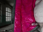 Cumming on Girlfriend's Pink Lining of PZ Down Jacket 8/16