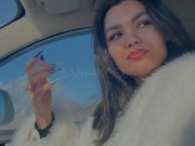 Измена мужу. Публичный минет в зимнем лесу. Камшот. С разговорами 4/16