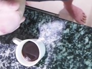 Stepsis asked me for morning☕ cofee with cream 12/16