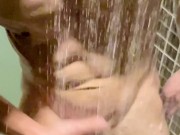 Quick Shower after workout at the Gym making sure my dick is clean. 8/16